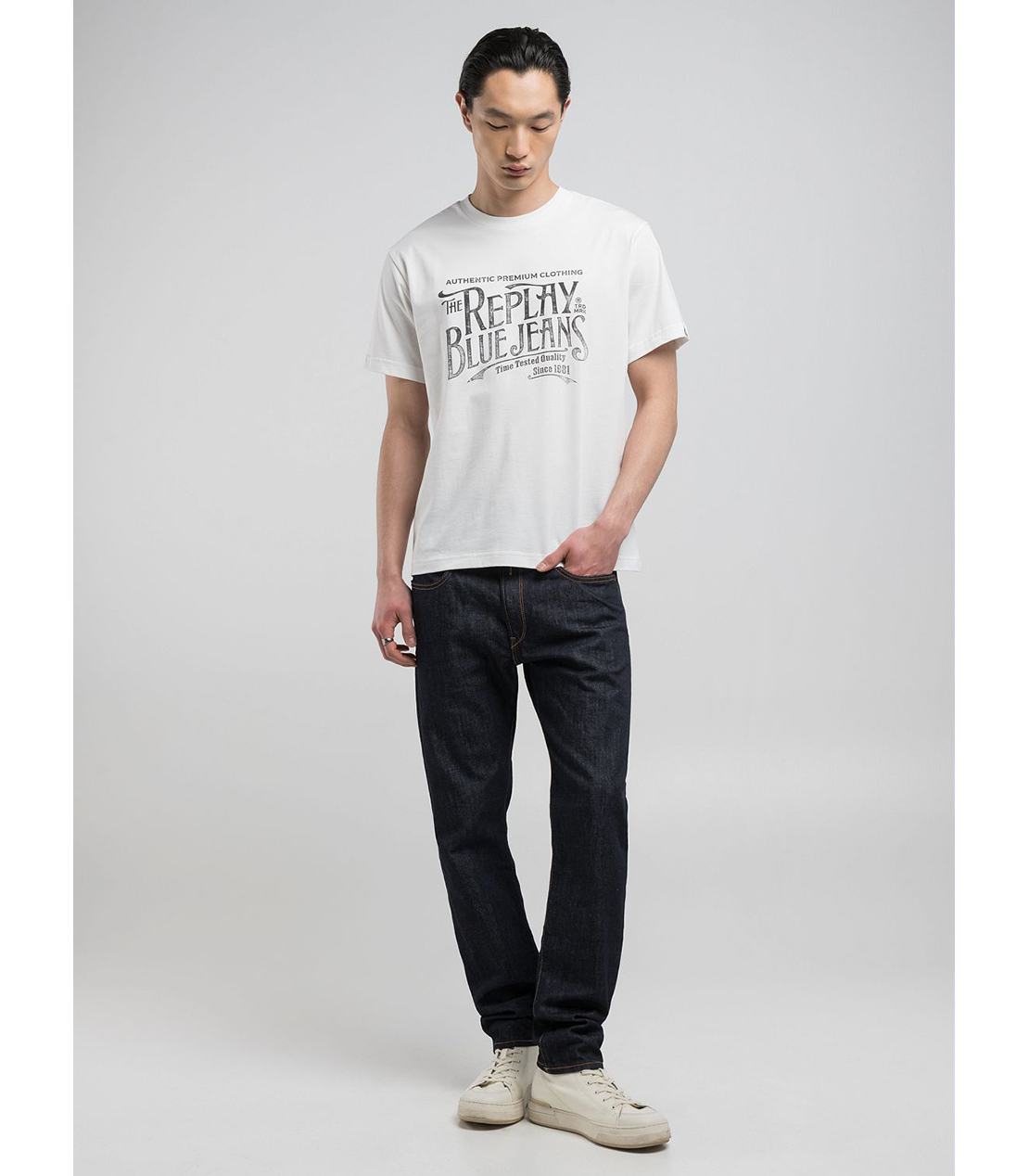 コットンジャ－ジープリントTシャツ 詳細画像 ホワイト 3